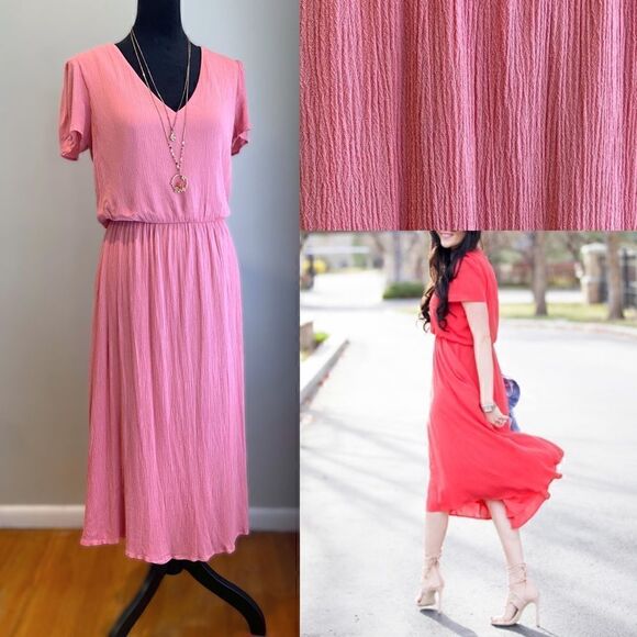 Wayf Blouson Midi Dress Size XS - Picture 1 of 16